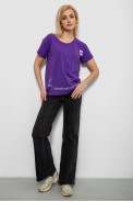 Футболка женская с принтом, цвет фиолетовый, 244R2304-5 - фото № 1
