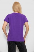 Футболка женская с принтом, цвет фиолетовый, 244R2304-5 - фото № 3