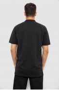 Поло мужское однотонное, цвет черный, 244R1798 - фото № 3