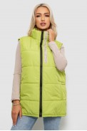 Жилет женский демисезонный  -уценка, цвет фисташковый, 257R95-U-2 - фото № 0