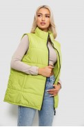 Жилет женский демисезонный  -уценка, цвет фисташковый, 257R95-U-2 - фото № 2