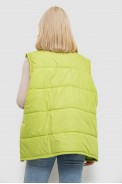 Жилет женский демисезонный  -уценка, цвет фисташковый, 257R95-U-2 - фото № 3