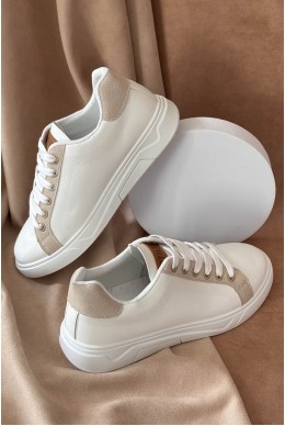 Кеды мужские, цвет бело-бежевый, 248RR129-8R