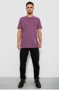 Поло мужское однотонное, цвет сливовый, 244R1798 - фото № 1