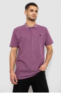 Поло мужское однотонное, цвет сливовый, 244R1798 - фото № 0
