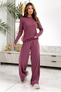 Костюм женский повседневный, цвет сливовый, 257R603 - фото № 2