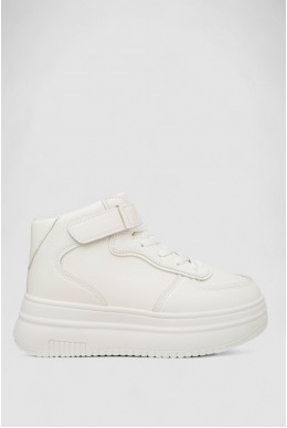 Кросівки жіночі зимові на хутрі, колір білий, 248RAM03