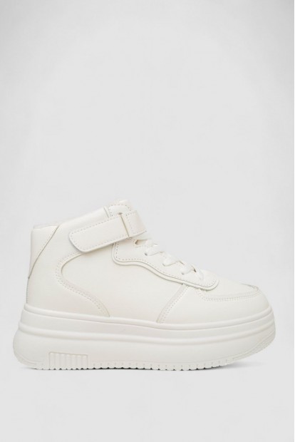 Кросівки жіночі зимові на хутрі, колір білий, 248RAM03