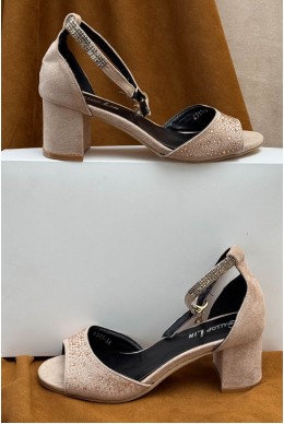 Босоножки женские, цвет бежевый, 243RE311