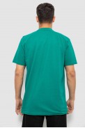 Поло мужское однотонное, цвет зеленый, 244R1798 - фото № 3