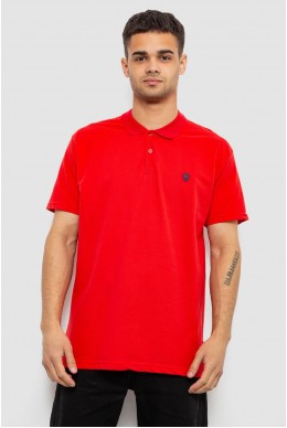 Поло чоловіче однотонне, колір червоний, 244R1798