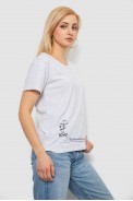 Футболка женская с принтом, цвет серый, 244R2304-5 - фото № 2