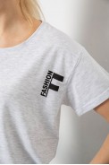 Футболка женская с принтом, цвет серый, 244R2304-5 - фото № 4