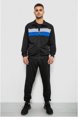 Спортивный костюм мужской двухнитка, цвет черный, 244R9167