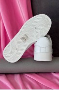 Кроссовки женские экокожа, цвет белый, 248RJH300 оптом - фото № 5