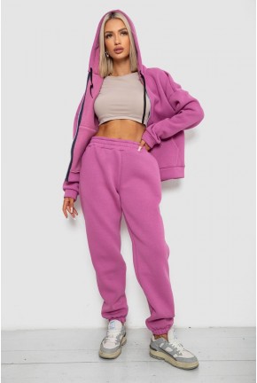 Спортивний костюм жіночий на флісі, колір темно-бузковий, 238R5715