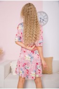 Платье с цветочным принтом, цвет розовый, 115R400
