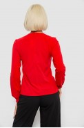 Блуза однотонна  -уцінка, колір червоний, 230R306-U-99 - фото № 3