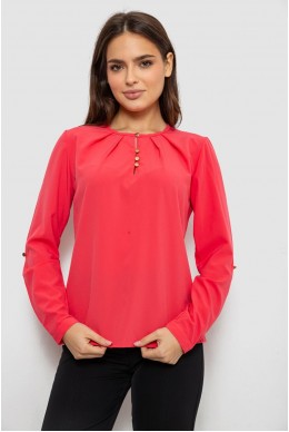 Блуза однотонна  -уцінка, колір рожевий, 230R1122-3-U-10