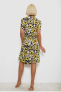 Халат женский на молнии с принтом, цвет желтый, 257R1030-2 - фото № 3