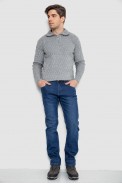 Джинси чоловічі на флісі  уцінка, колір синій, 254R2406-U - фото № 1