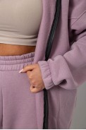 Спортивный костюм женский на флисе, цвет сиреневый, 247R1058-6 - фото № 5