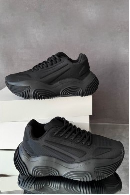 Кроссовки женские текстиль, цвет черный, 248RCX1260