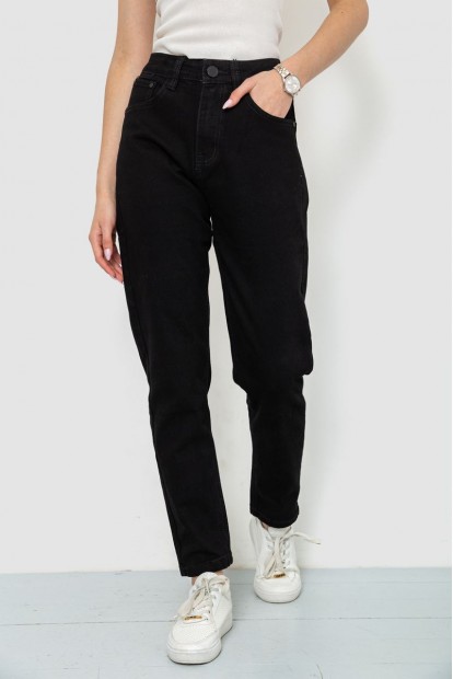 Джинси жіночі MOM  -уцінка, колір чорний, 244R8527-U-2