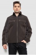 Куртка мужская демисезонная, цвет темно-коричневый, 244R1128 оптом - фото № 0