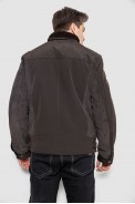 Куртка мужская демисезонная, цвет темно-коричневый, 244R1128 оптом - фото № 3