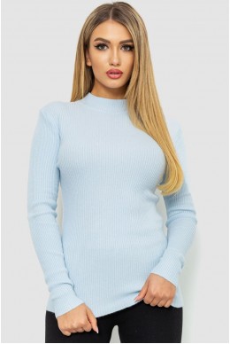 Кофта жіноча однотонна базова  -уцінка, колір світло-блакитний, 244R2032-U-2