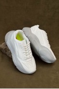 Кроссовки женские текстиль, цвет бело-серый, 248RCX1260 - фото № 0