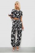 Костюм женский повседневный с принтом, цвет черный, 257R815 - фото № 0