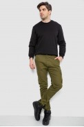 Джинси чоловічі демісезонні  уцінка, колір хакі, 243R8083-U-1 - фото № 1