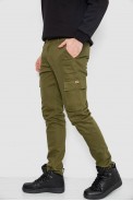 Джинси чоловічі демісезонні  уцінка, колір хакі, 243R8083-U-1 - фото № 2