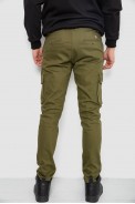 Джинси чоловічі демісезонні  уцінка, колір хакі, 243R8083-U-1 - фото № 3