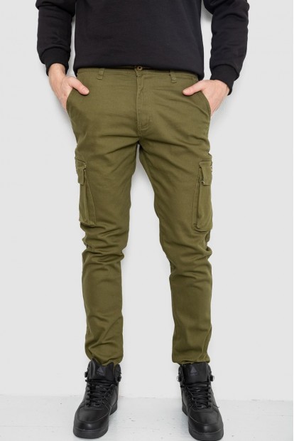 Джинсы мужские демисезонные  -уценка, цвет хаки, 243R8083-U-1