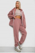 Спортивный костюм женский на флисе  -уценка, цвет пудровый, 238R5715-5-U-1 - фото № 2