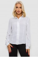 Блуза классическая  -уценка, цвет белый, 230R08-2-U-2 - фото № 0