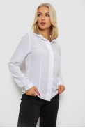 Блуза классическая  -уценка, цвет белый, 230R08-2-U-2 - фото № 2