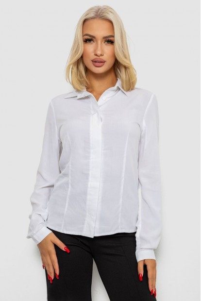 Блуза класична  уцінка, колір білий, 230R08-2-U-2