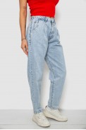 Джинси жіночі однотонні Mom 244R1826S21, колір Блакитний оптом - фото № 2