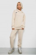 Спортивный костюм женский на флисе  -уценка, цвет молочный, 247R1057-1-U - фото № 0