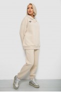 Спортивный костюм женский на флисе  -уценка, цвет молочный, 247R1057-1-U - фото № 2