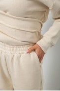 Спортивный костюм женский на флисе  -уценка, цвет молочный, 247R1057-1-U - фото № 5