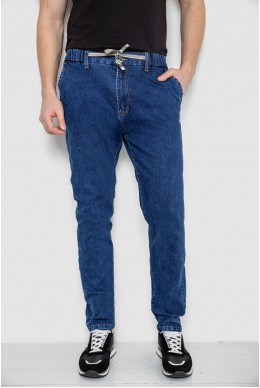 Джинсы мужские на резинке  -уценка, цвет синий, 244R8064-U