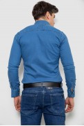 Сорочка чоловіча джинсова  -уцінка, колір синій, 214R802-U-4 - фото № 3