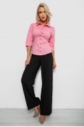 Рубашка женская однотонная, цвет розовый, 230R068-15 - фото № 1