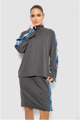 Костюм женский, цвет серо-синий, 257R322-3
