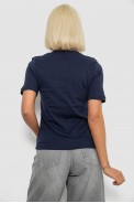 Жіноча футболка з принтом, колір синій, 241R124 - фото № 3